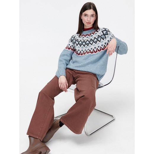 Cropp - Sweter oversize - Niebieski Cropp L Cropp