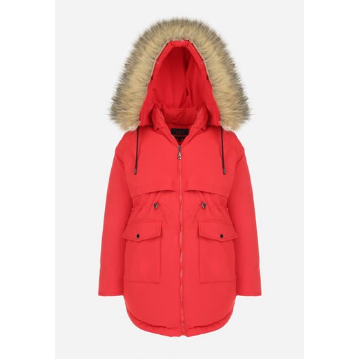 Parka damska Born2be czerwona 