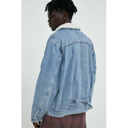 Levi&apos;s kurtka jeansowa męska kolor niebieski przejściowa oversize L ANSWEAR.com