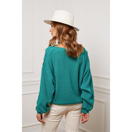 Sweter "Burny" w kolorze zielonym Joséfine S okazyjna cena Limango Polska