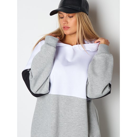 GATE Bluza z kolorowymi blokami z damskim napisem XS Gate L promocyjna cena gateshop