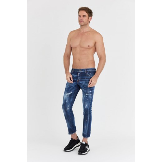 DSQUARED2 - Granatowe jeansy SEXY TWIST JEAN S71LB1112 Dsquared2 46 outfit.pl