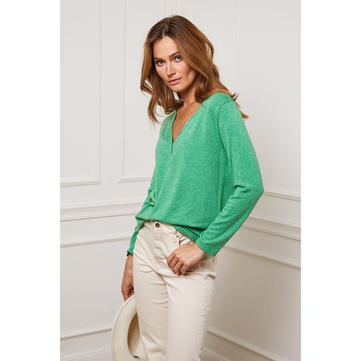 Sweter "Drival" w kolorze zielonym Joséfine L okazja Limango Polska