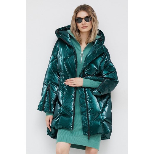 Hetrego kurtka puchowa Judith damska kolor zielony zimowa oversize 40 ANSWEAR.com
