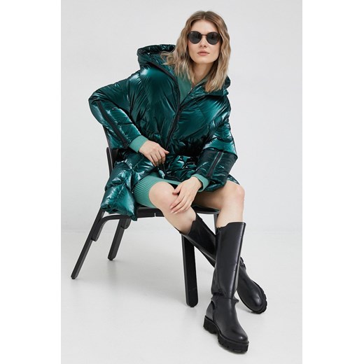Hetrego kurtka puchowa Judith damska kolor zielony zimowa oversize 36 ANSWEAR.com