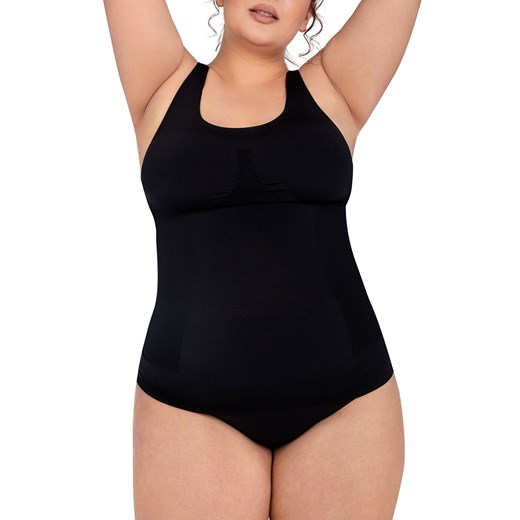 Smoothwear koszulka damska wyszczuplająca, Kolor ciemny beż (golden pearl), Mona Queen Size 5/6 Intymna promocja
