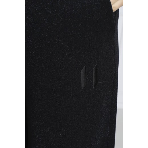 Karl Lagerfeld Spodnie Wideleg Glitter Sweat Pants | flare fit Karl Lagerfeld M Gomez Fashion Store