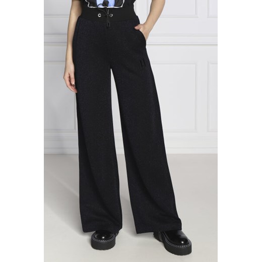 Karl Lagerfeld Spodnie Wideleg Glitter Sweat Pants | flare fit Karl Lagerfeld M Gomez Fashion Store