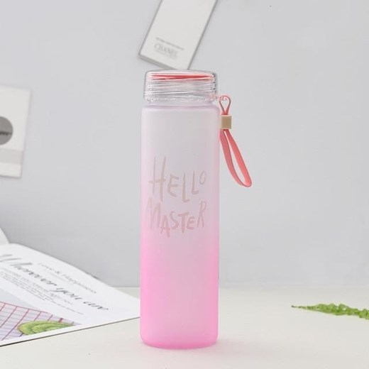 Butelka na wodę zakręcana - Różowy / 500ml Maybella 500ml Maybella.pl
