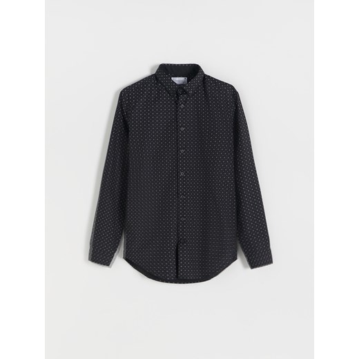 Reserved - Wzorzysta koszula slim fit - Czarny Reserved XL Reserved