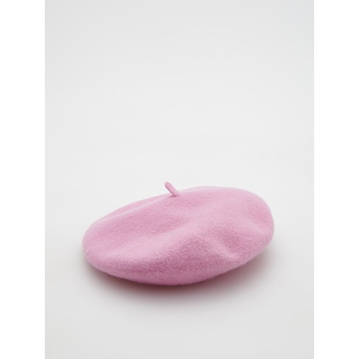 Reserved - Wełniany beret - Różowy Reserved ONE SIZE Reserved
