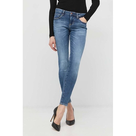 Guess jeansy ANNETTE damskie medium waist W2YA99 D4Q02 ze sklepu ANSWEAR.com w kategorii Jeansy damskie - zdjęcie 147344025