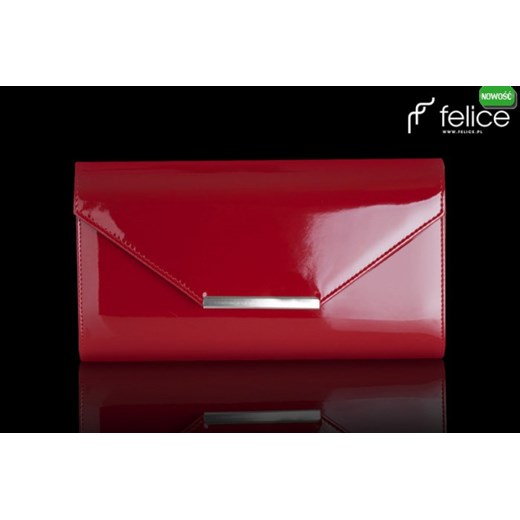 Torebka damska kopertówka Felice Clutch F07 - Bordowa dlakazdego-net czerwony damskie