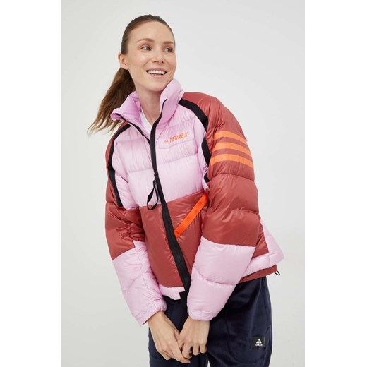 adidas TERREX kurtka sportowa puchowa Utilitas kolor różowy S ANSWEAR.com