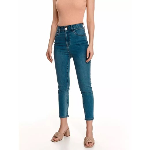 Spodnie jeansowe damskie z wysokim stanem Top Secret 36 promocja Top Secret
