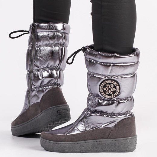 Srebrne śniegowce damskie PAOLLA 2472 Suzana 41 okazyjna cena suzana.pl