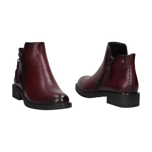 Bordowe botki damskie VINCEZA 10768 PU Vinceza 40 wyprzedaż suzana.pl