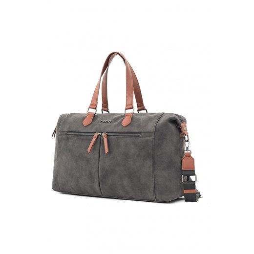 Czarna torba podróżna Nobo ekoskóra nubuk Uniwersalny promocja NOBOBAGS.COM