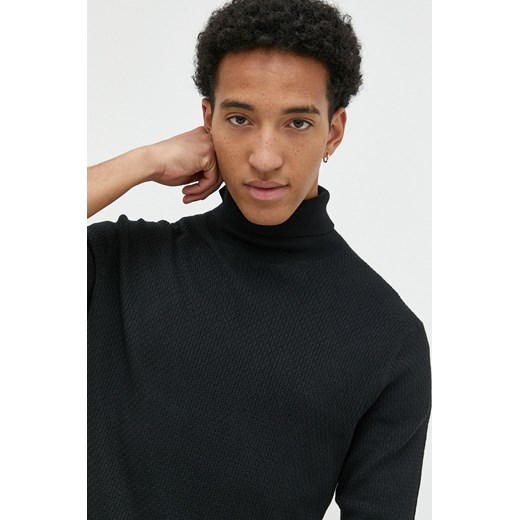 Premium by Jack&amp;Jones sweter Dallas męski kolor czarny lekki z golferm Premium By Jack&jones M ANSWEAR.com