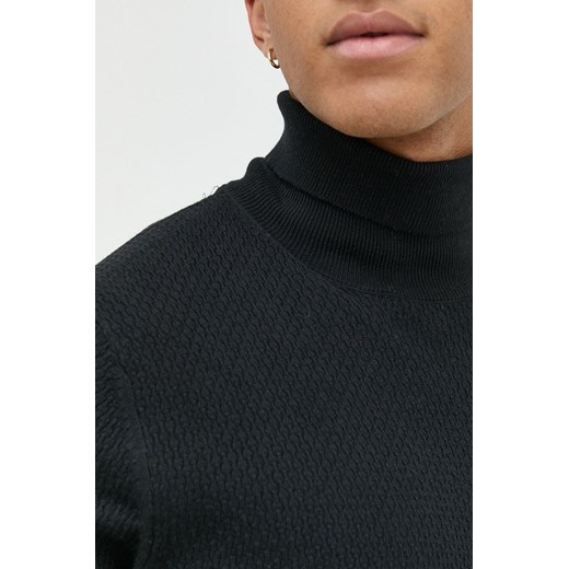 Premium by Jack&amp;Jones sweter Dallas męski kolor czarny lekki z golferm Premium By Jack&jones L ANSWEAR.com