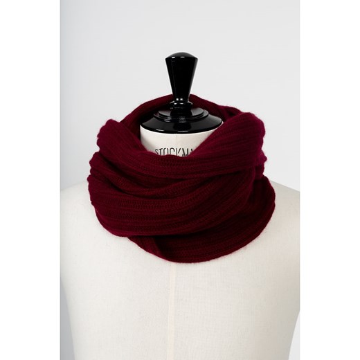 Kaszmirowy szal-koło "Clody" w kolorze bordowym - 65 x 40 cm Perfect Cashmere onesize okazja Limango Polska