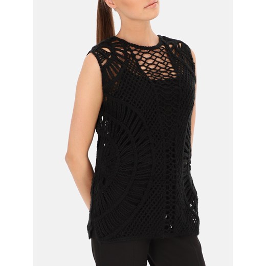 Ażurowa czarna bluzka L'AF Koryna ze sklepu Eye For Fashion w kategorii Bluzki damskie - zdjęcie 147488868