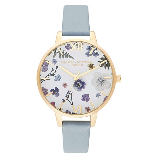 Zegarek kwarcowy w kolorze złoto-błękitno-białym Olivia Burton onesize okazyjna cena Limango Polska