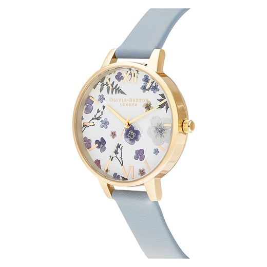 Zegarek kwarcowy w kolorze złoto-błękitno-białym Olivia Burton onesize wyprzedaż Limango Polska