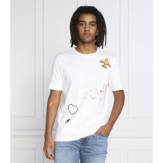 BOSS ATHLEISURE T-shirt Lotus | Regular Fit XXXL okazja Gomez Fashion Store