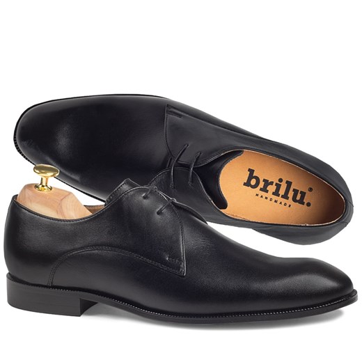Skórzane buty wizytowe Marcel czarne Brilu 46 brilu.pl okazja