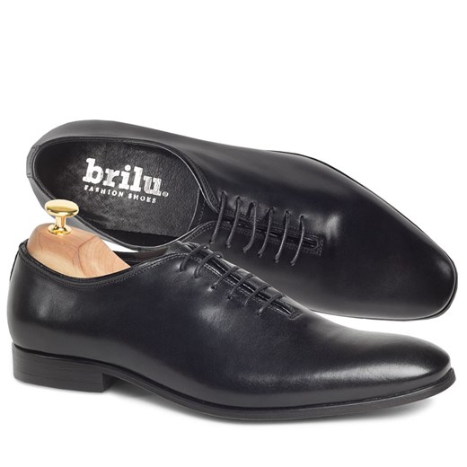 Skórzane buty wizytowe Baldvin czarne Brilu 43 brilu.pl promocyjna cena