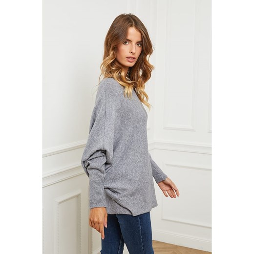 Sweter "Egale" w kolorze szarym So Cachemire M promocyjna cena Limango Polska