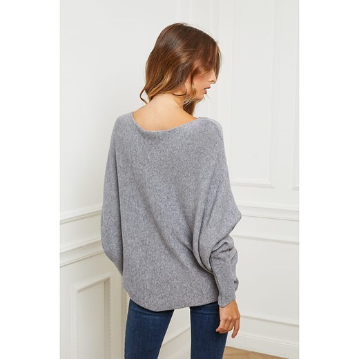Sweter "Egale" w kolorze szarym So Cachemire L okazja Limango Polska