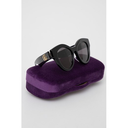 Gucci okulary przeciwsłoneczne damskie kolor czarny Gucci 51 ANSWEAR.com