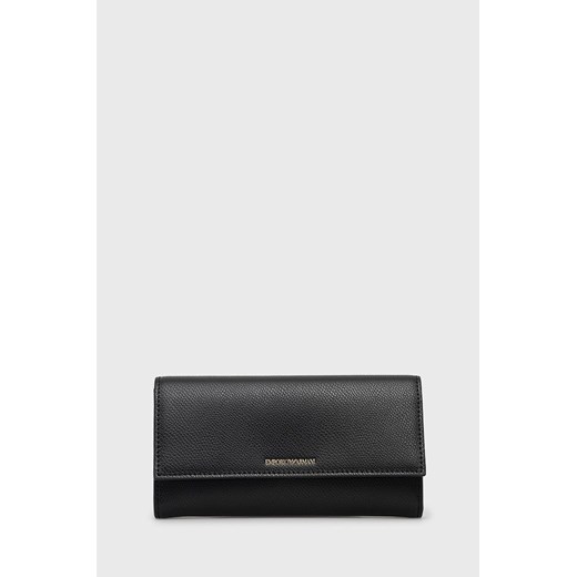 Emporio Armani portfel damski kolor czarny Y3H170 YH15A ze sklepu ANSWEAR.com w kategorii Portfele damskie - zdjęcie 147578055
