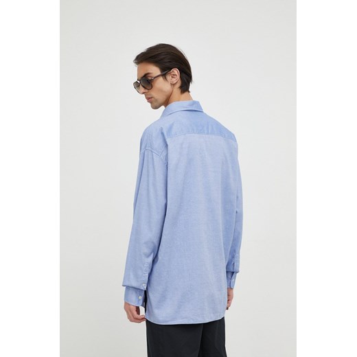 Drykorn koszula bawełniana męska relaxed z kołnierzykiem klasycznym Drykorn L promocja ANSWEAR.com