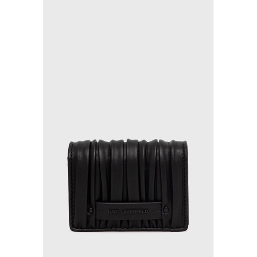 Karl Lagerfeld portfel 220W3210 damski kolor czarny ze sklepu ANSWEAR.com w kategorii Portfele damskie - zdjęcie 147587849