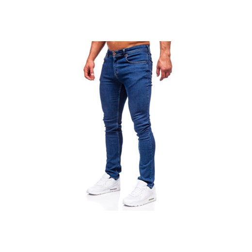 Granatowe spodnie jeansowe męskie regular fit Denley 5158 34/L wyprzedaż Denley
