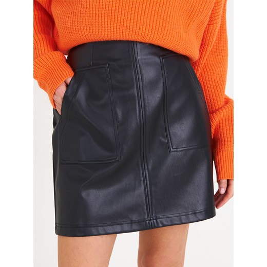 GATE Spódnica mini z imitacji skóry XS Gate XL okazyjna cena gateshop