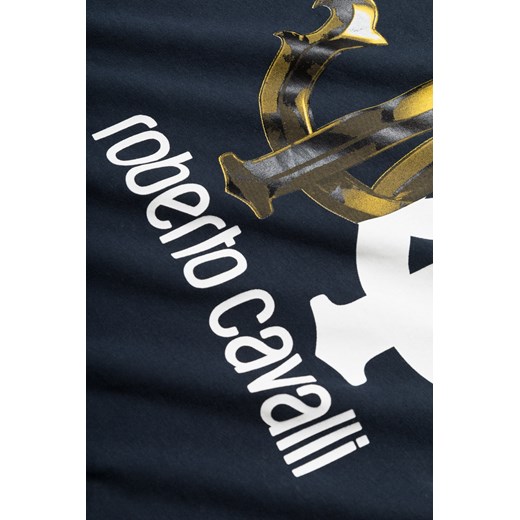 CAVALLI CLASS T-shirt - Granatowy - Mężczyzna - S (S) Cavalli Class 2XL(2XL) wyprzedaż Halfprice