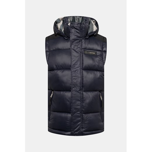 PLEIN SPORT Kamizelka pikowana - Granatowy ciemny - Mężczyzna - 52 IT(XL) - Plein Sport 50 IT(L) okazyjna cena Halfprice