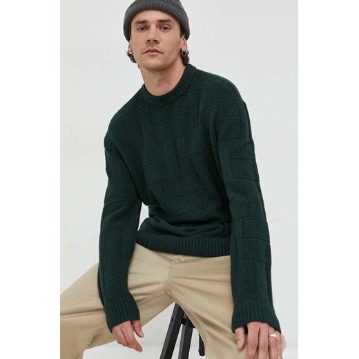 Abercrombie &amp; Fitch sweter męski kolor zielony Abercrombie & Fitch S ANSWEAR.com