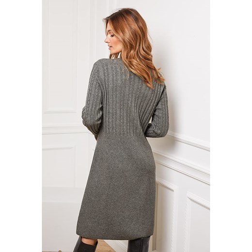 Sukienka "Fanola" w kolorze khaki Joséfine L wyprzedaż Limango Polska