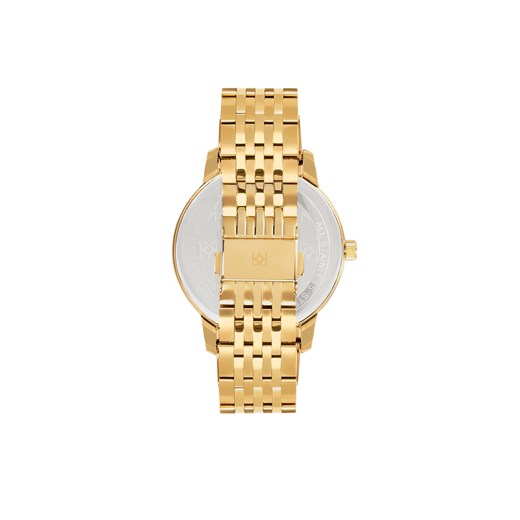 Zegarek damski ze złotą bransoletą i minimalistyczną tarczą Kazar Kazar