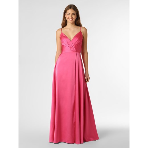 Luxuar Fashion Damska sukienka wieczorowa Kobiety wyrazisty róż jednolity ze sklepu vangraaf w kategorii Sukienki - zdjęcie 147757245
