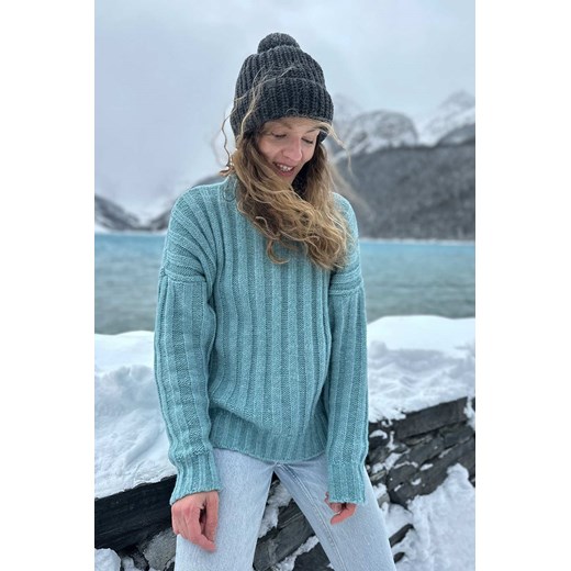 Sweter z golfem Crystal Blue S/M Naoko S/M okazja NAOKO