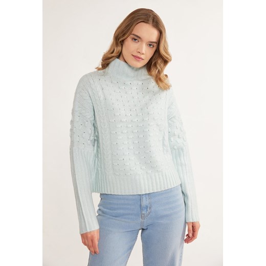 Prążkowany sweter damski S/M MONNARI okazyjna cena