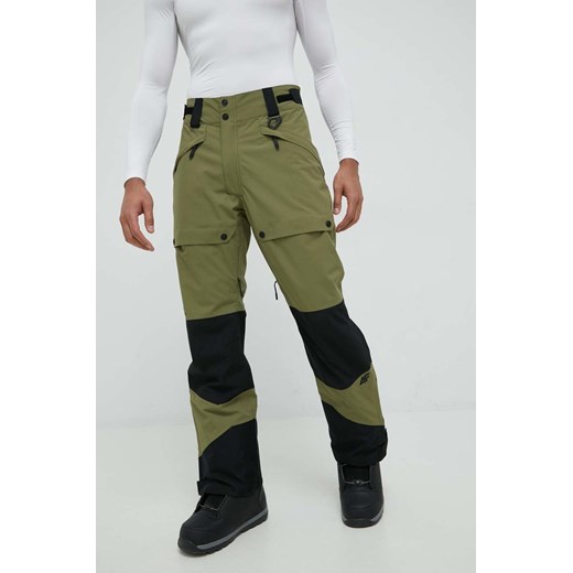 4F spodnie snowboardowe kolor zielony L ANSWEAR.com