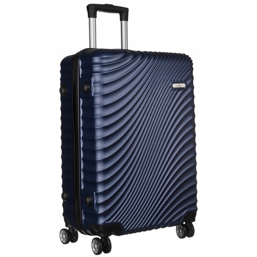 Solidna, duża walizka z wysuwaną rączką i na obrotowych kółkach— Peterson Merg one size merg.pl
