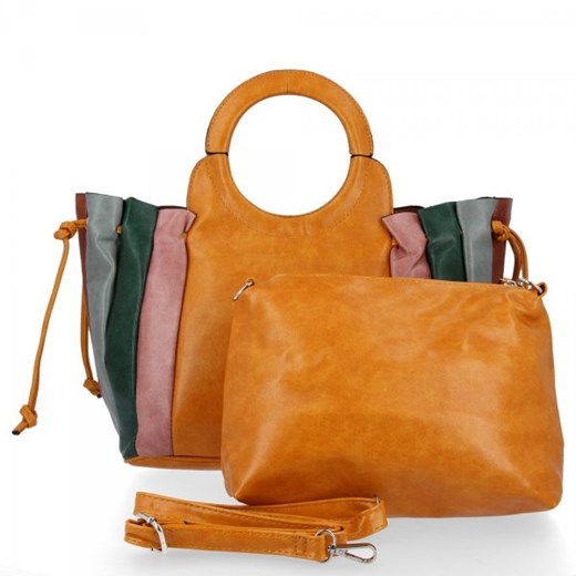Modne torebki damskie kuferki firmy David Jones Musztarda (kolory) David Jones torbs.pl promocyjna cena